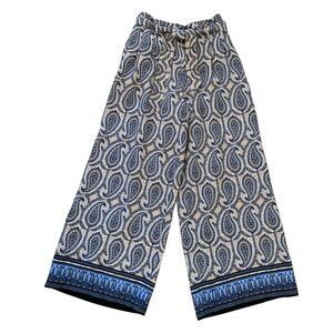 Tommy Hilfiger Wide Leg Women's Pants SZ S / P Paisley Career Casual Cruise Wear